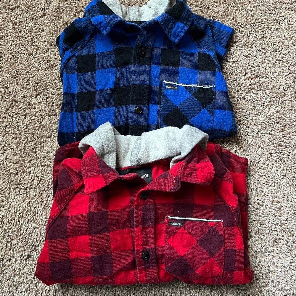 Boys Hurley flannels